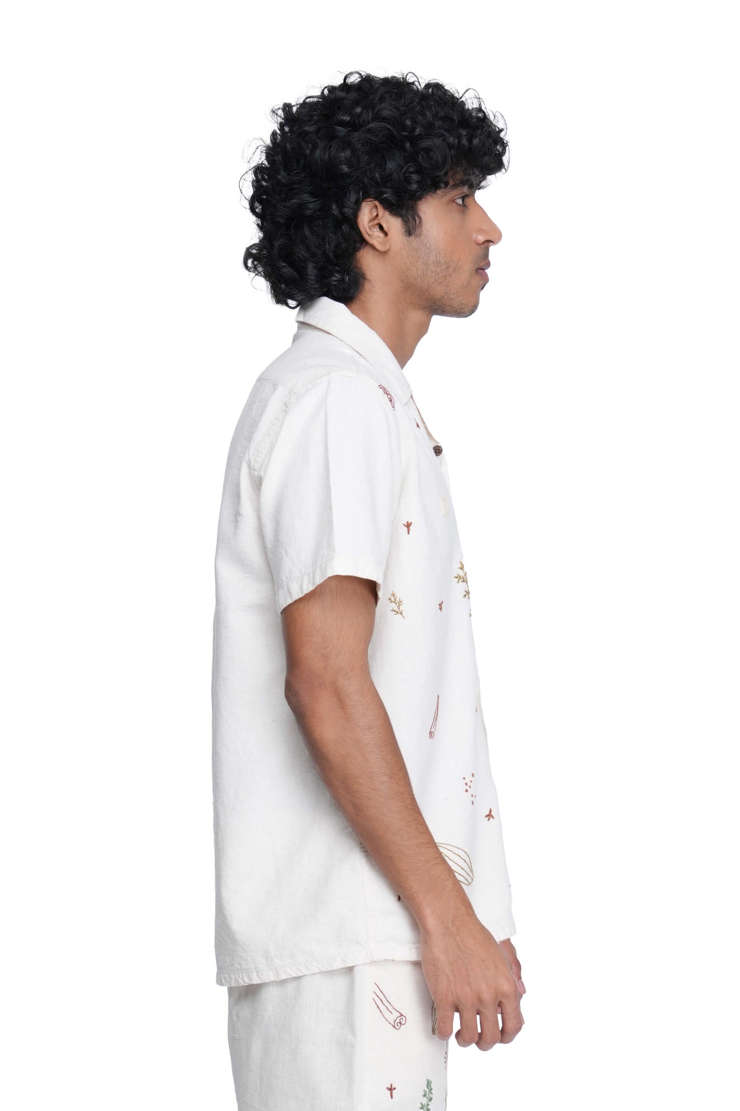 Hand Embroidered Unisex All Over Spices Handloom Shirt