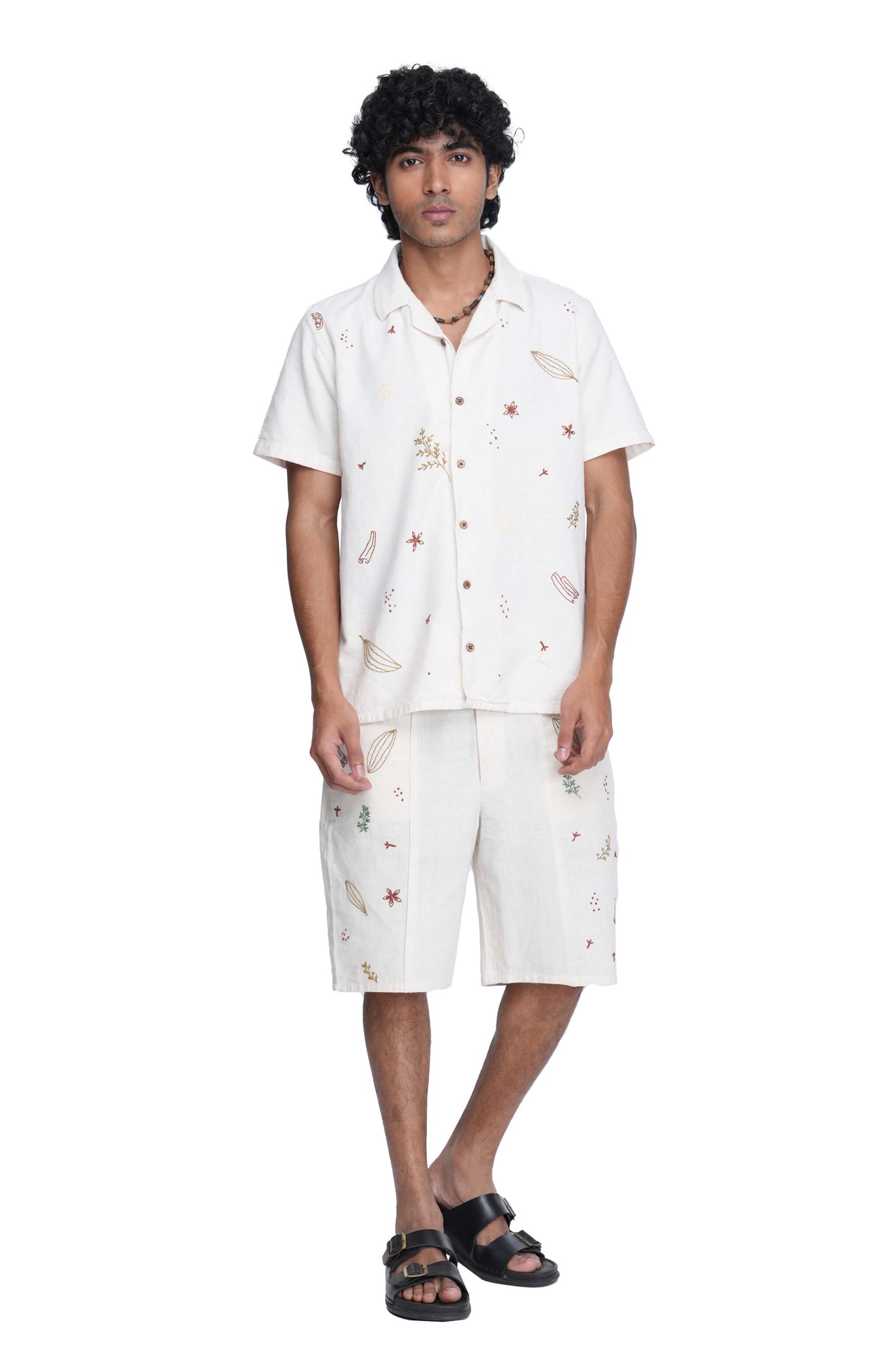Hand Embroidered Unisex All Over Spices Handloom Shirt