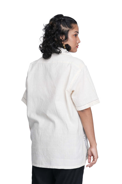 Elephant Cart Stamp Shirt.