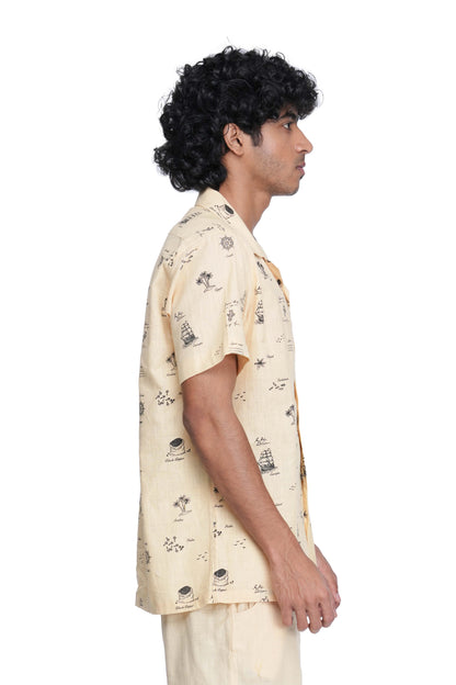 Spice map unisex handloom cotton Shirt