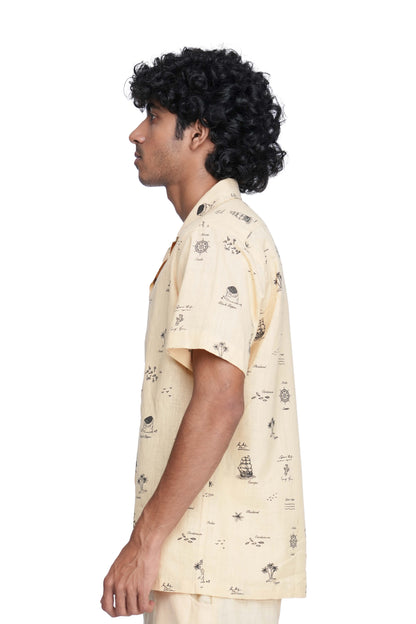 Spice map unisex handloom cotton Shirt
