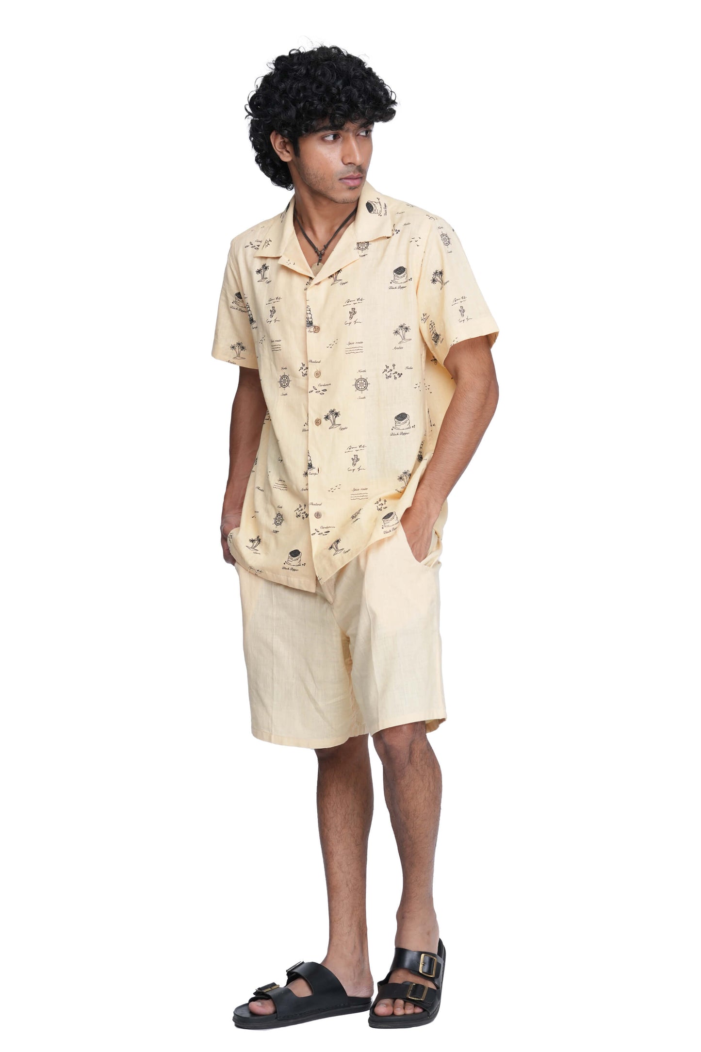 Spice map unisex handloom cotton Shirt