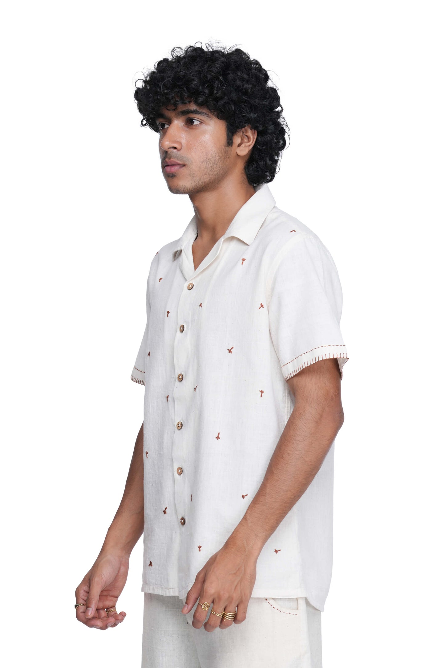 Hand Embroidered Spice Collection Cloves shirt