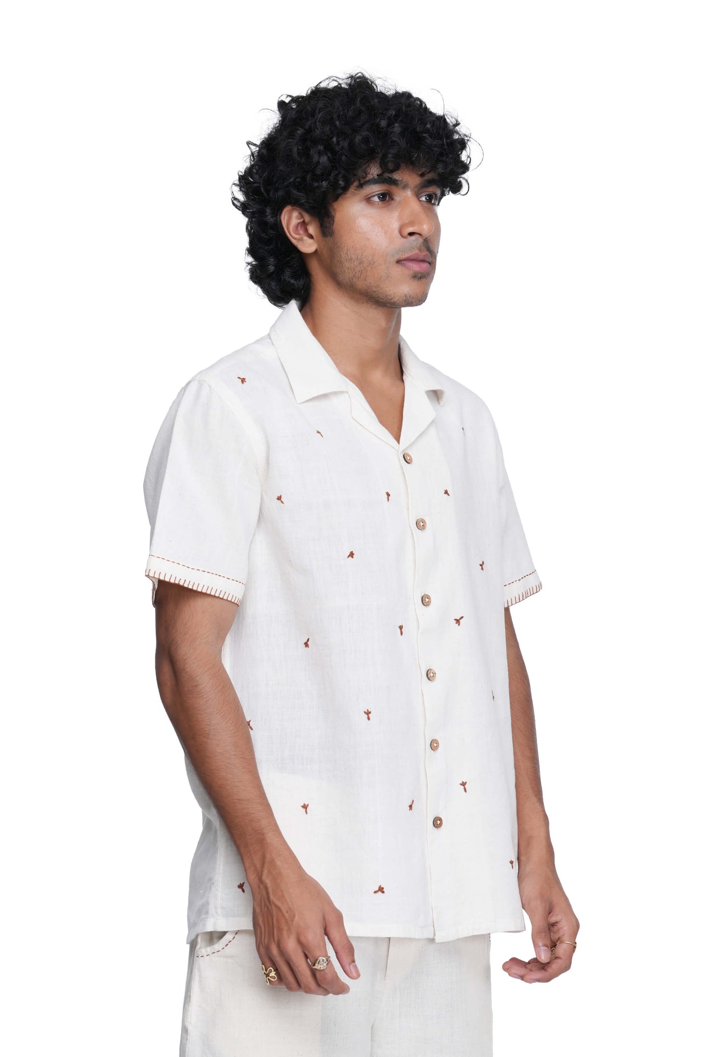 Hand Embroidered Spice Collection Cloves shirt