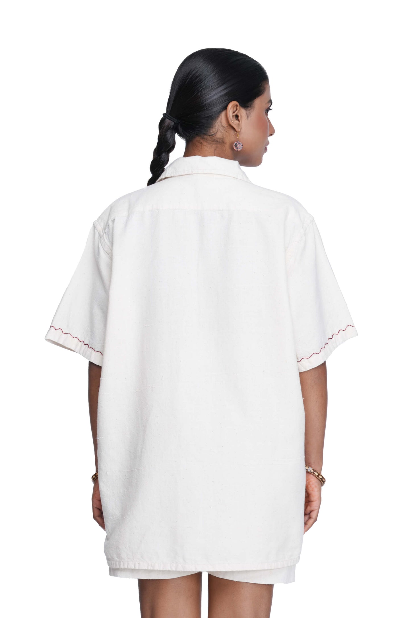 Shankhu Two Pies Hand Embroidered Shirt.