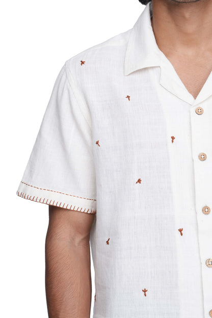Hand Embroidered Spice Collection Cloves shirt