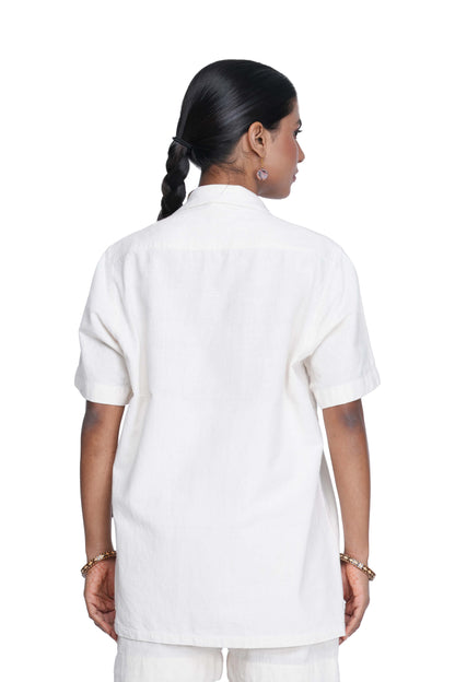 Hand Embroidered Kerala Spice Trail Patch Handloom Unisex Shirt.