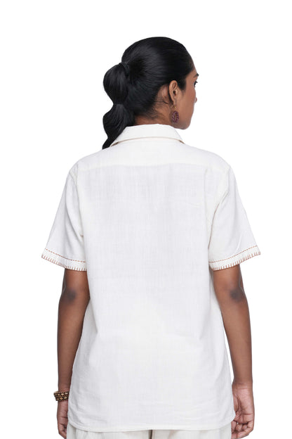 Hand Embroidered Spice Collection Cloves shirt.