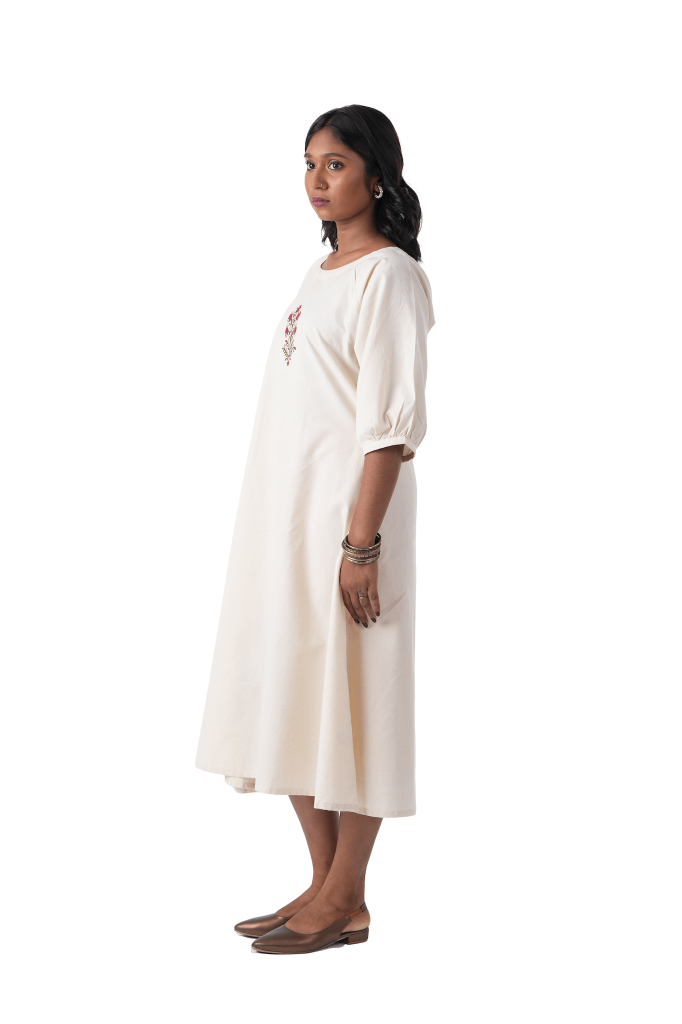 Screen Printed Handloom Kurta Dress