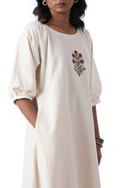 Screen Printed Handloom Kurta Dress