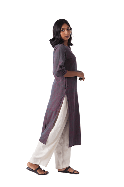 Mandala Embroidered Handloom Kurta