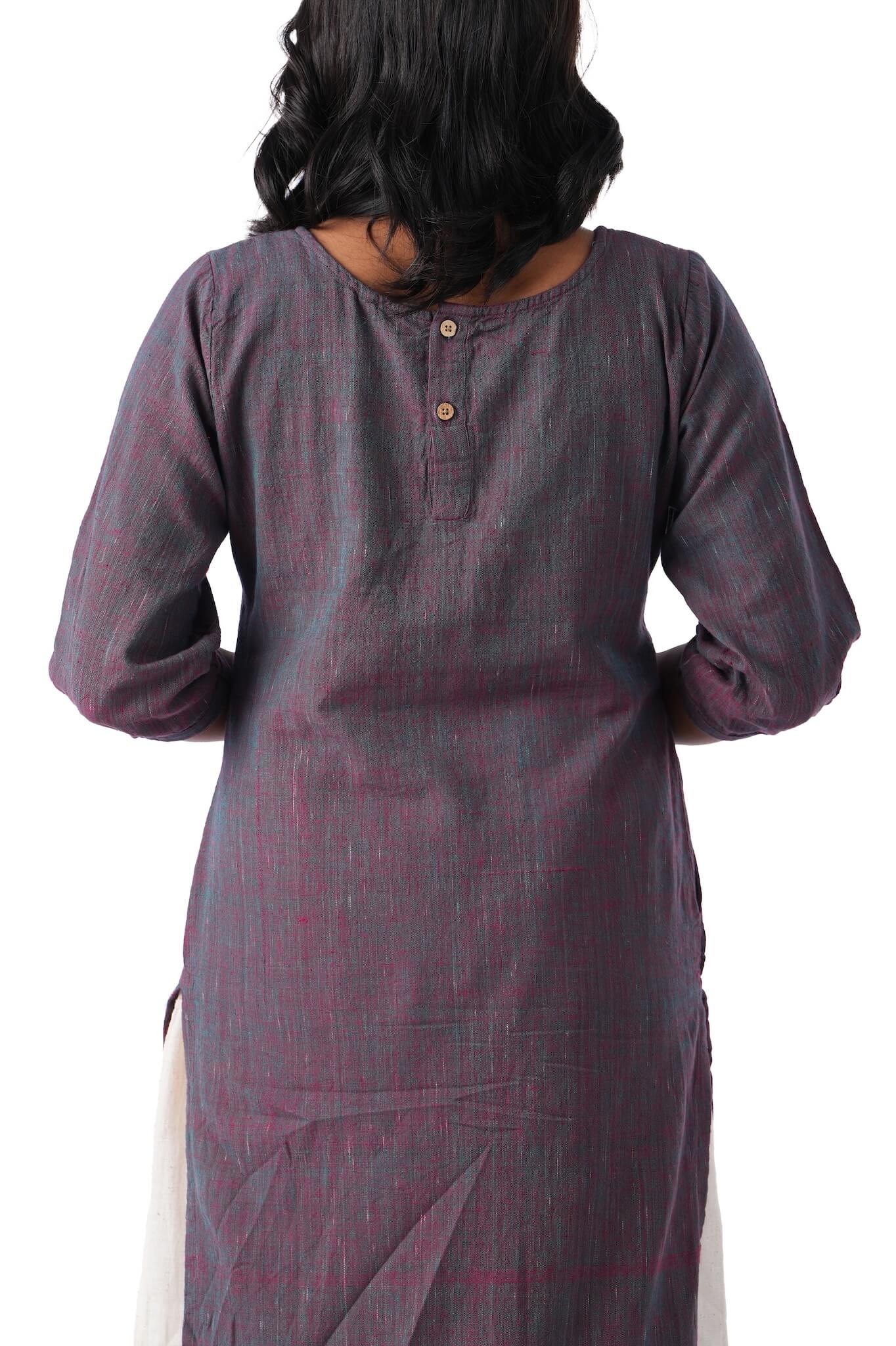 Mandala Embroidered Handloom Kurta