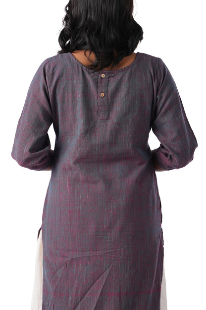 Mandala Embroidered Handloom Kurta