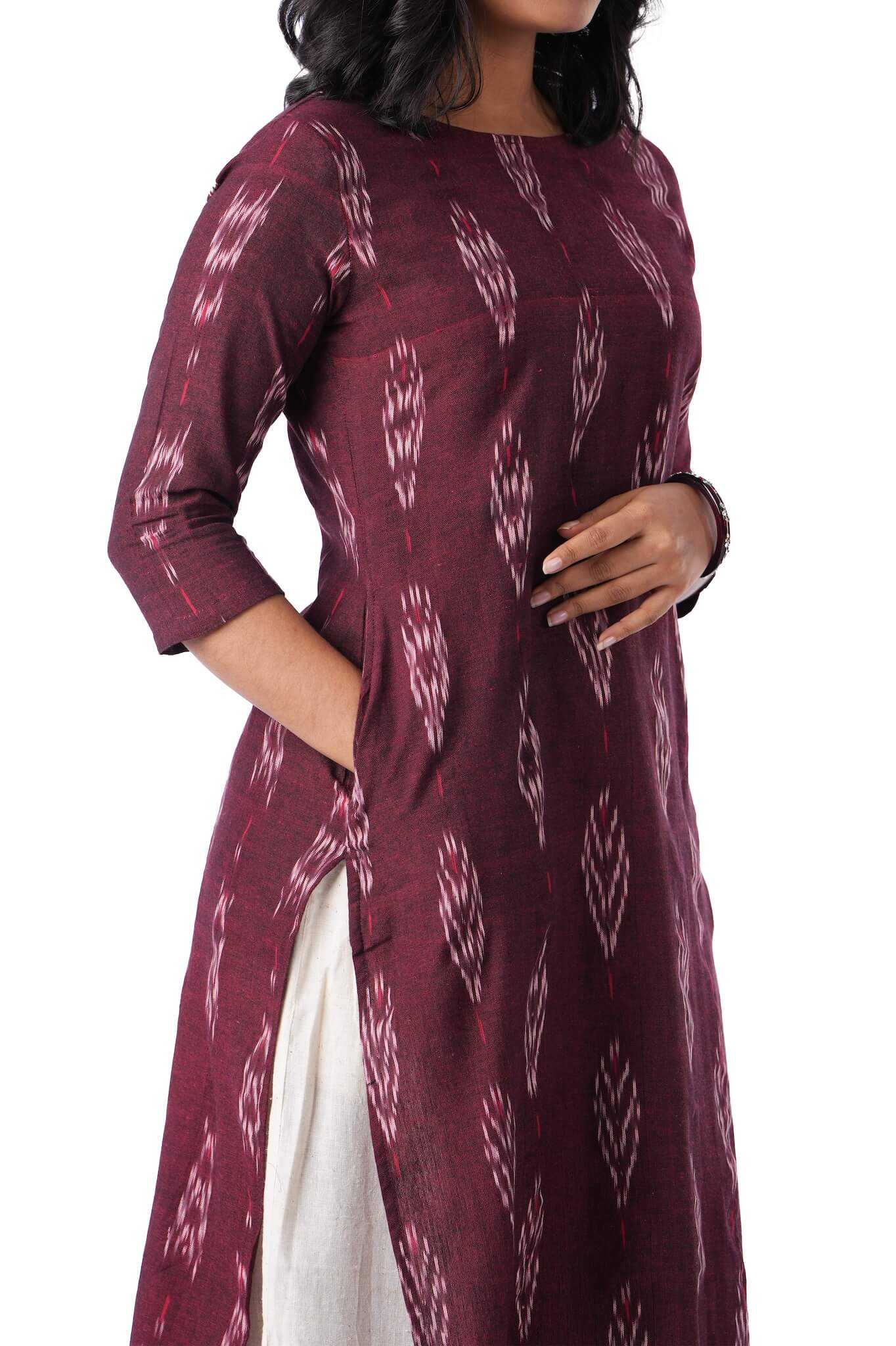 Ikat kurta with Sleeve