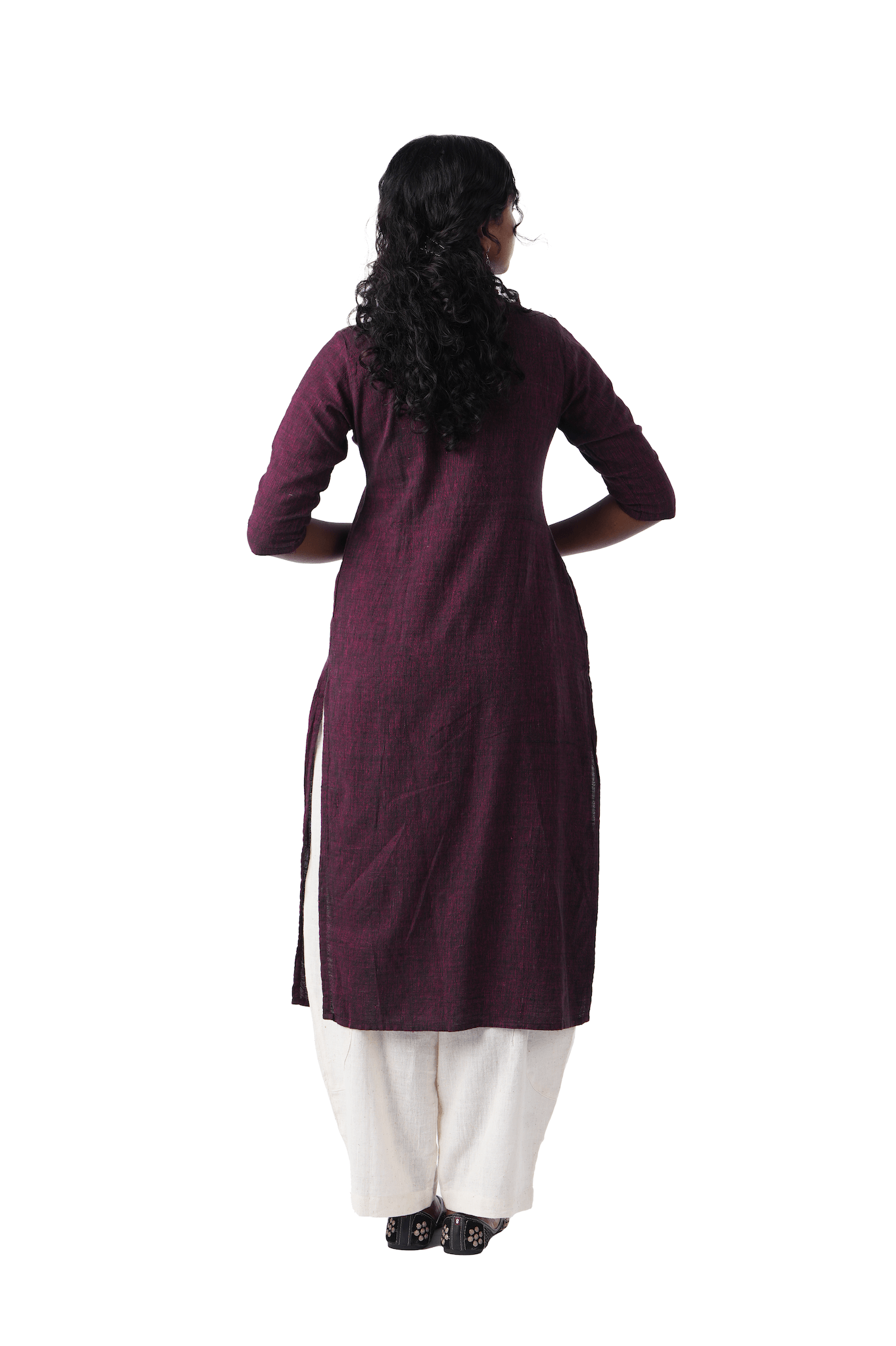 Yoke Kurta with Yellow Embroidery