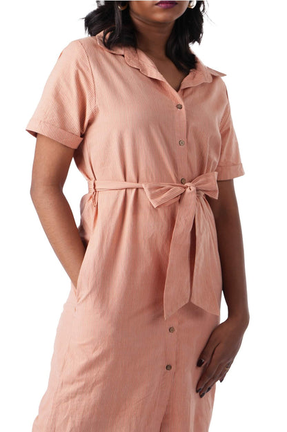 Stripe Shirt Dress