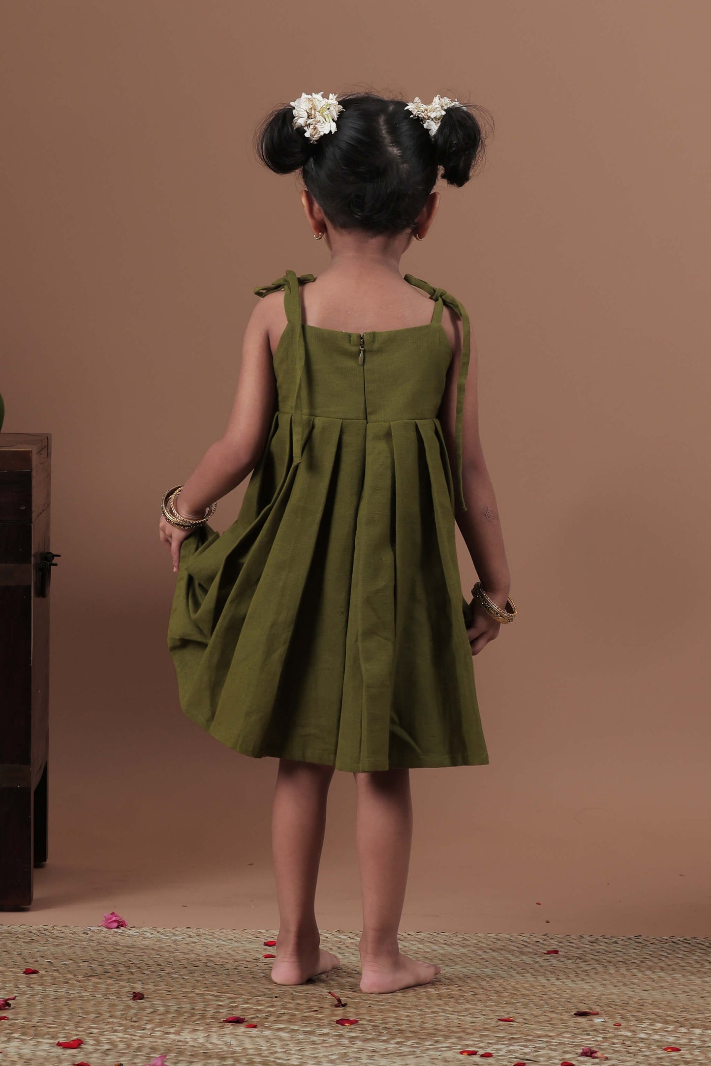 Contrast Yoke Design Dress