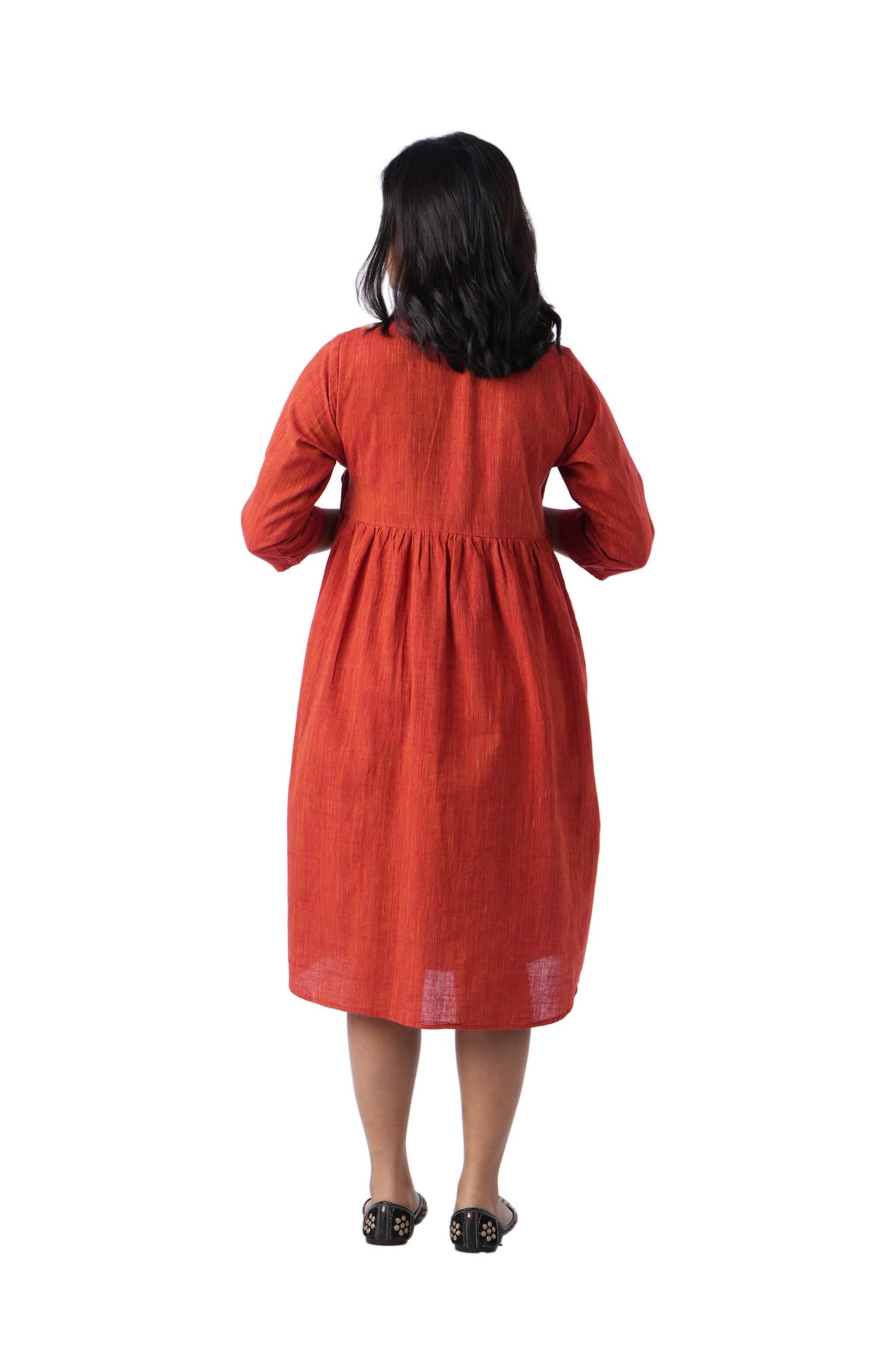 Red Mirror work frock