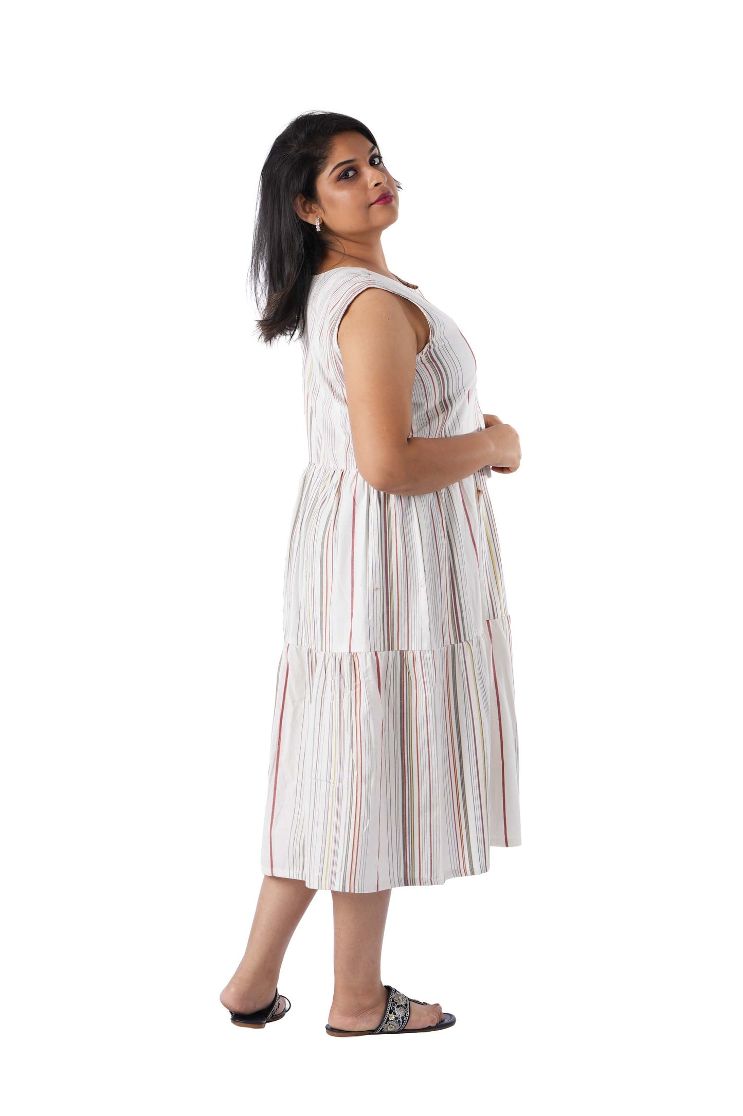 White Stripe Dress