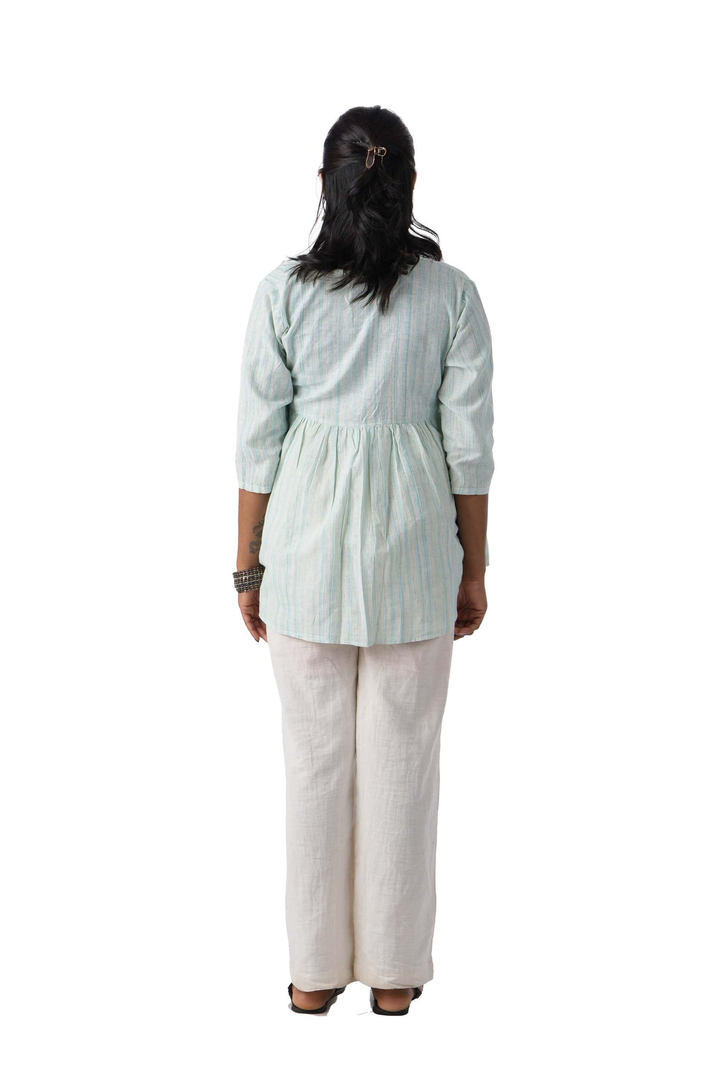 Light Blue wrap top