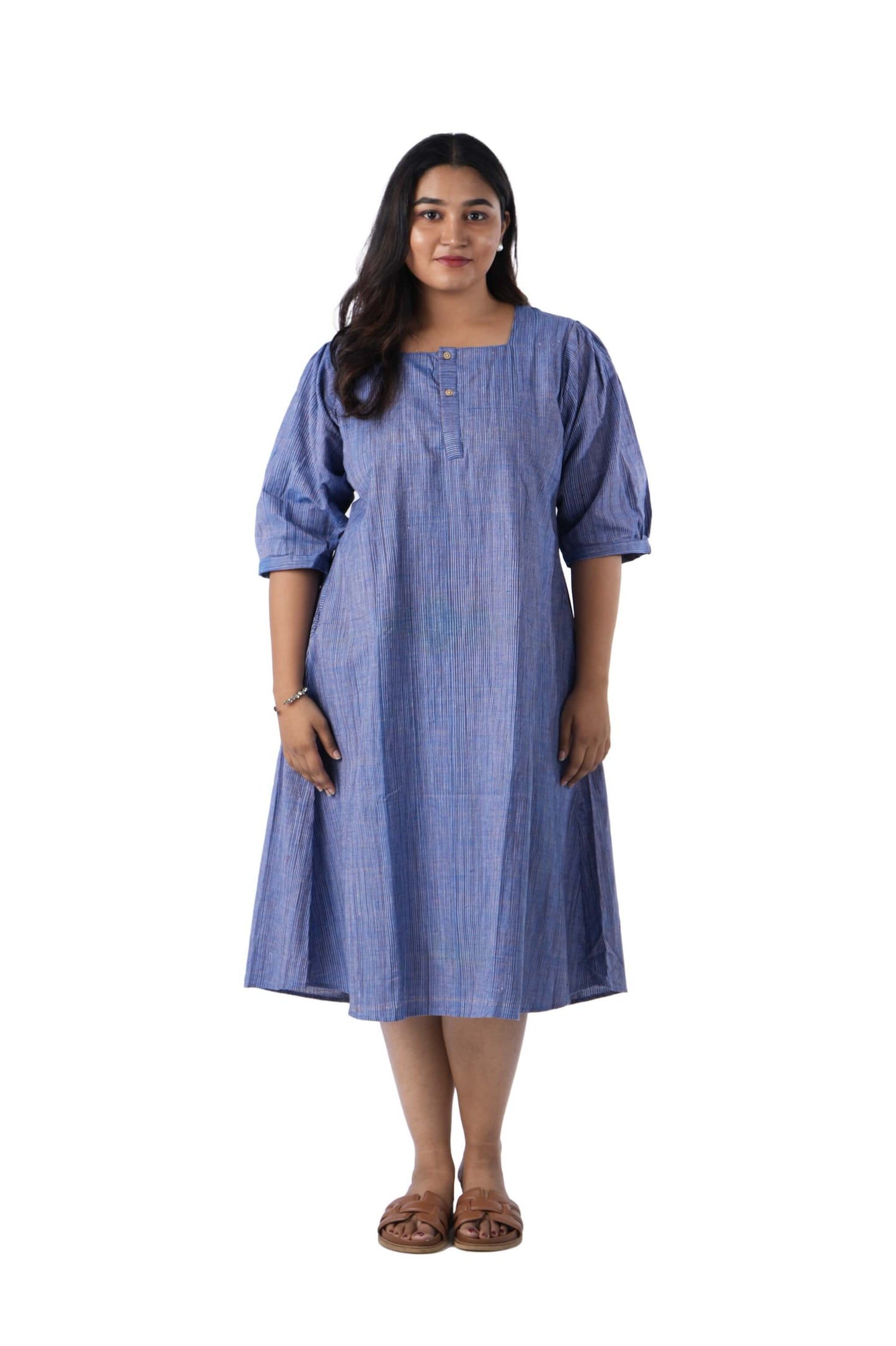Blue stripe kurta