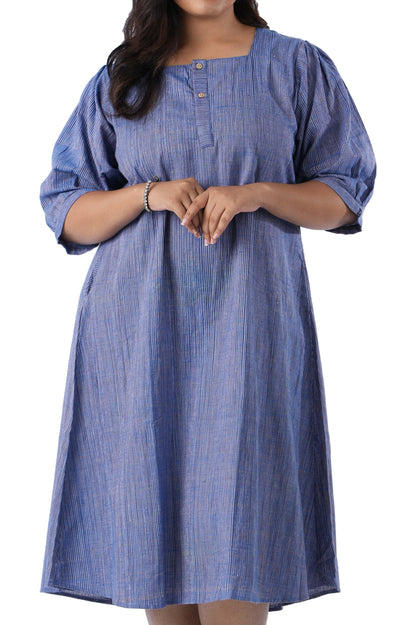 Blue stripe kurta