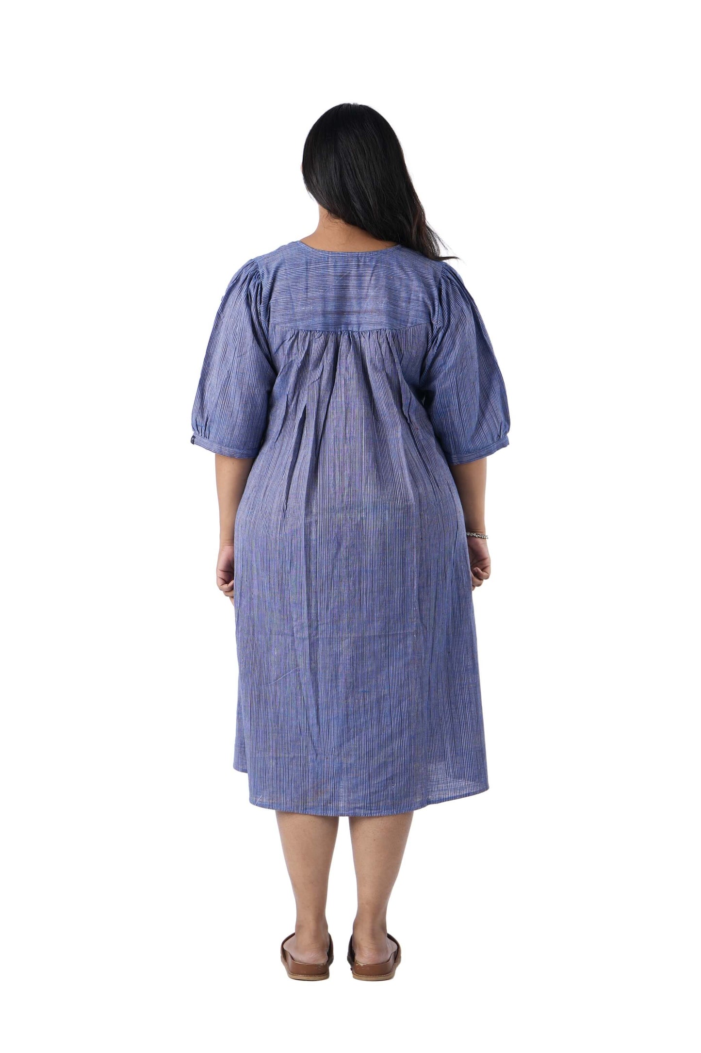 Blue stripe kurta