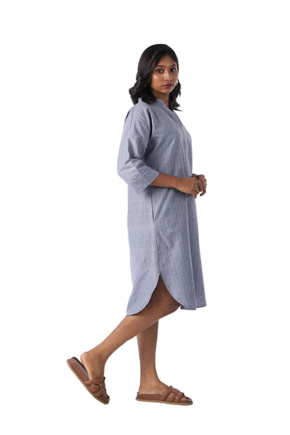 Grey Kurta with White Running Dress