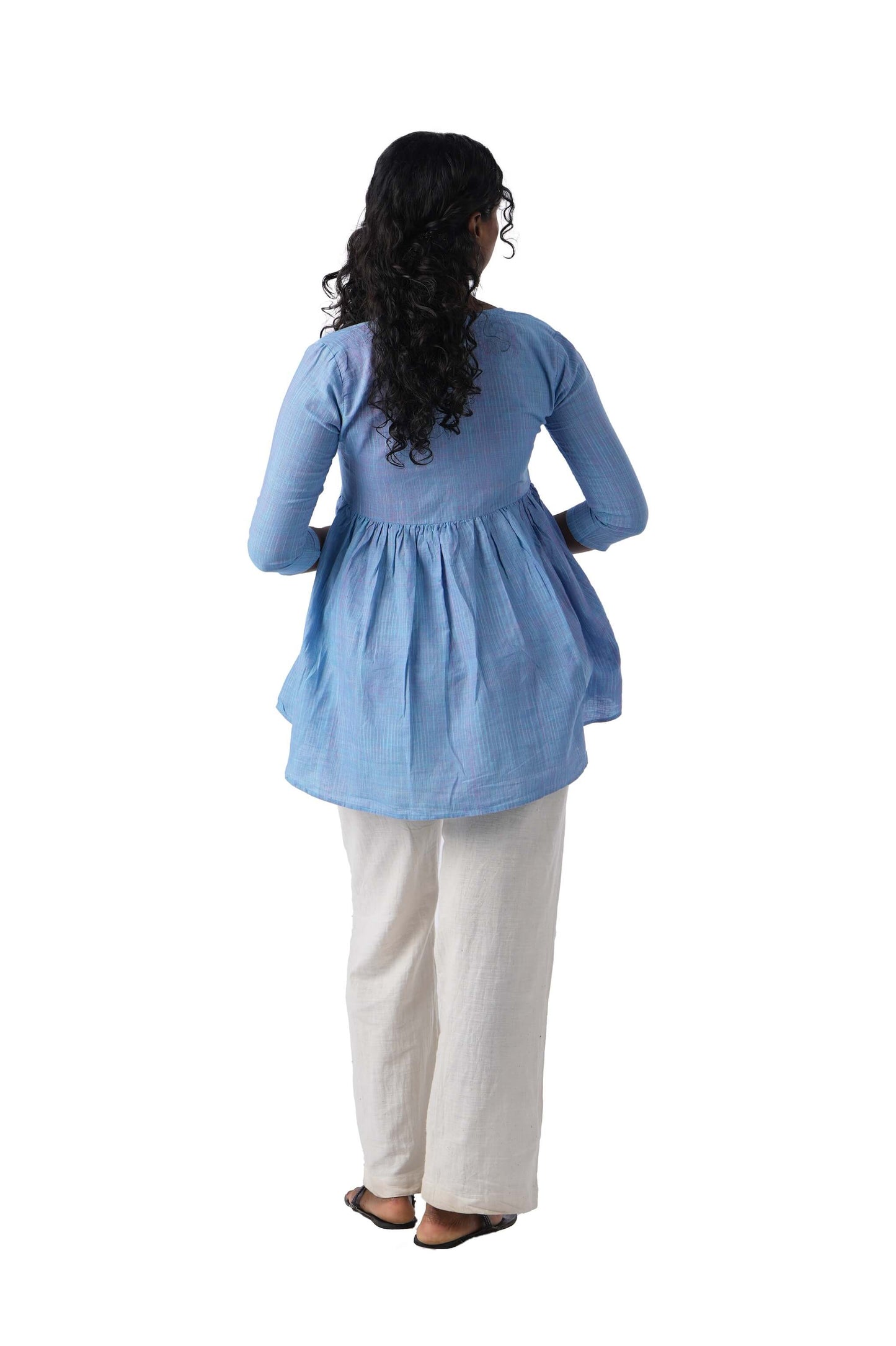 Sky Blue wrap Top