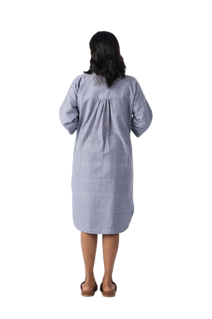 Grey Kurta with White Running Dress