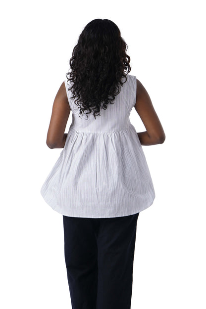 White Wrap Top
