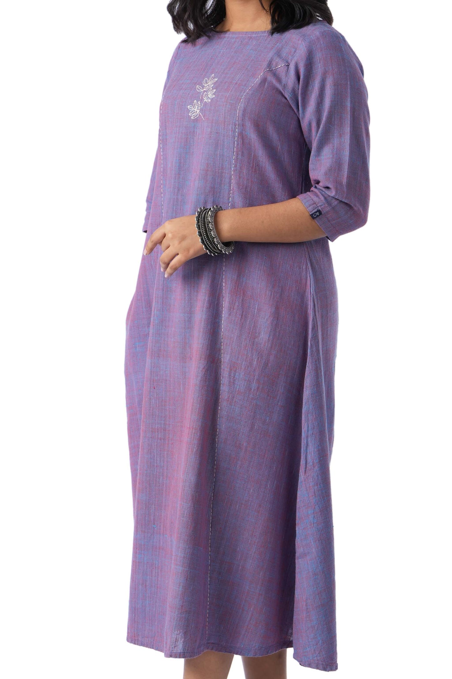 Tree Leaf Embroidery Kurta