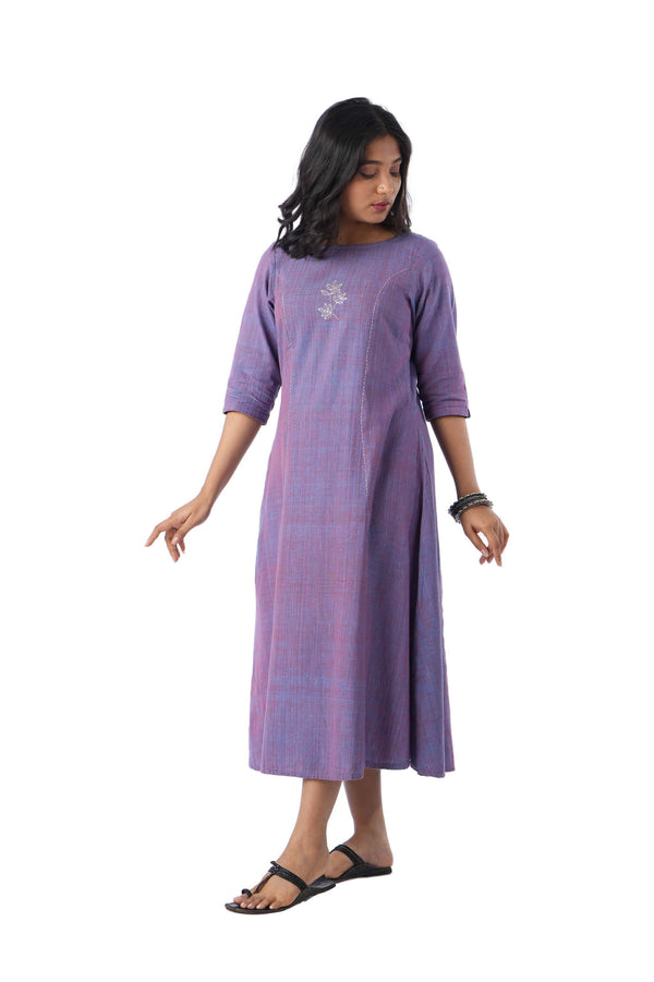Tree Leaf Embroidery Kurta