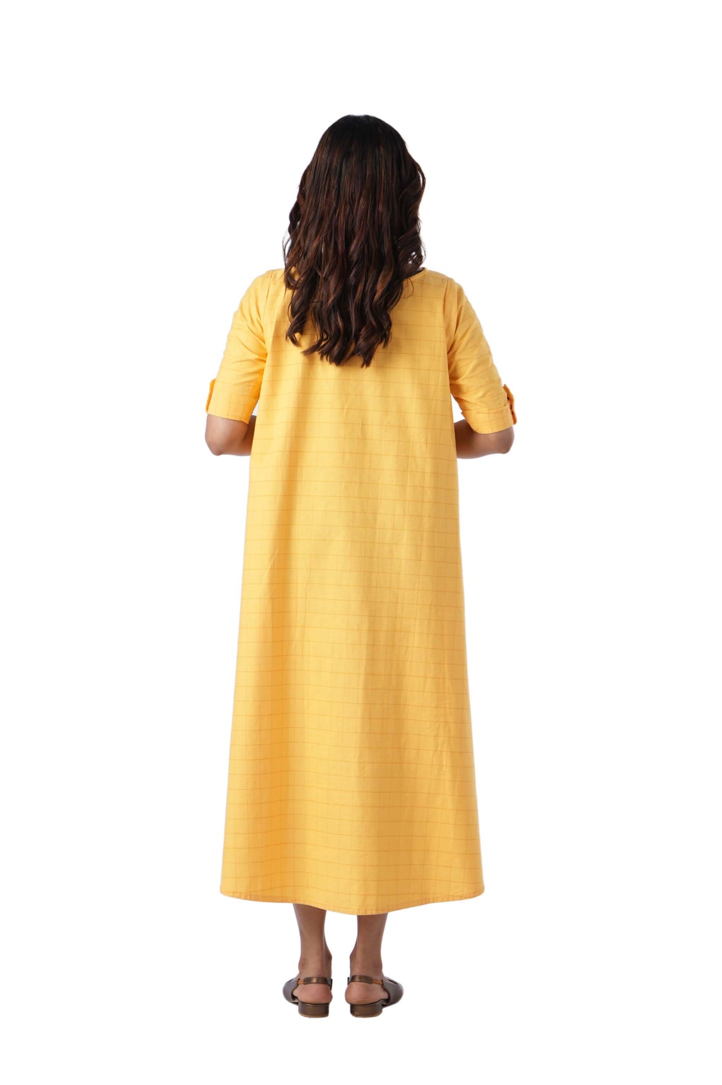 Yellow Check Dress