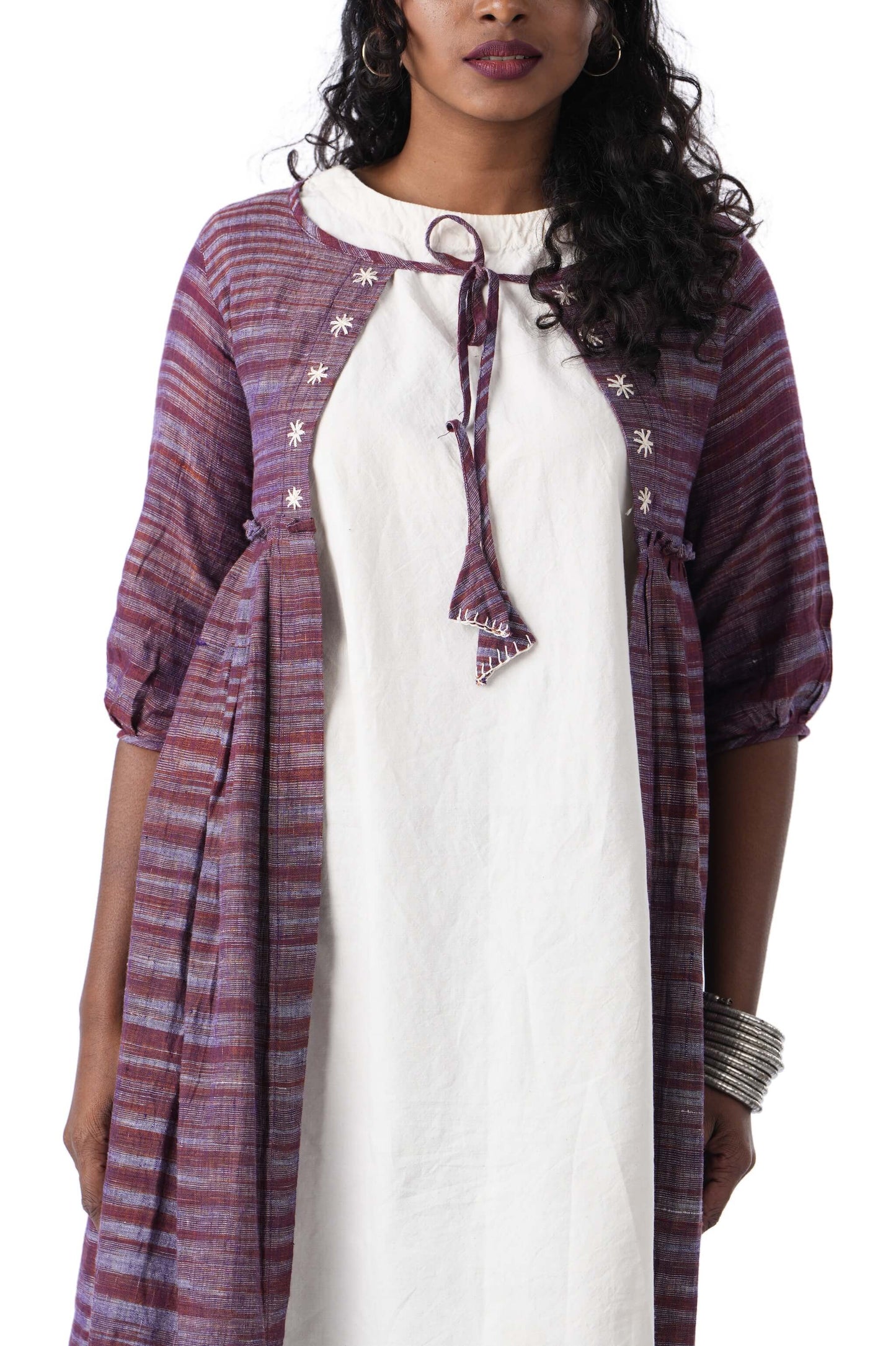 Purple Cape with tie