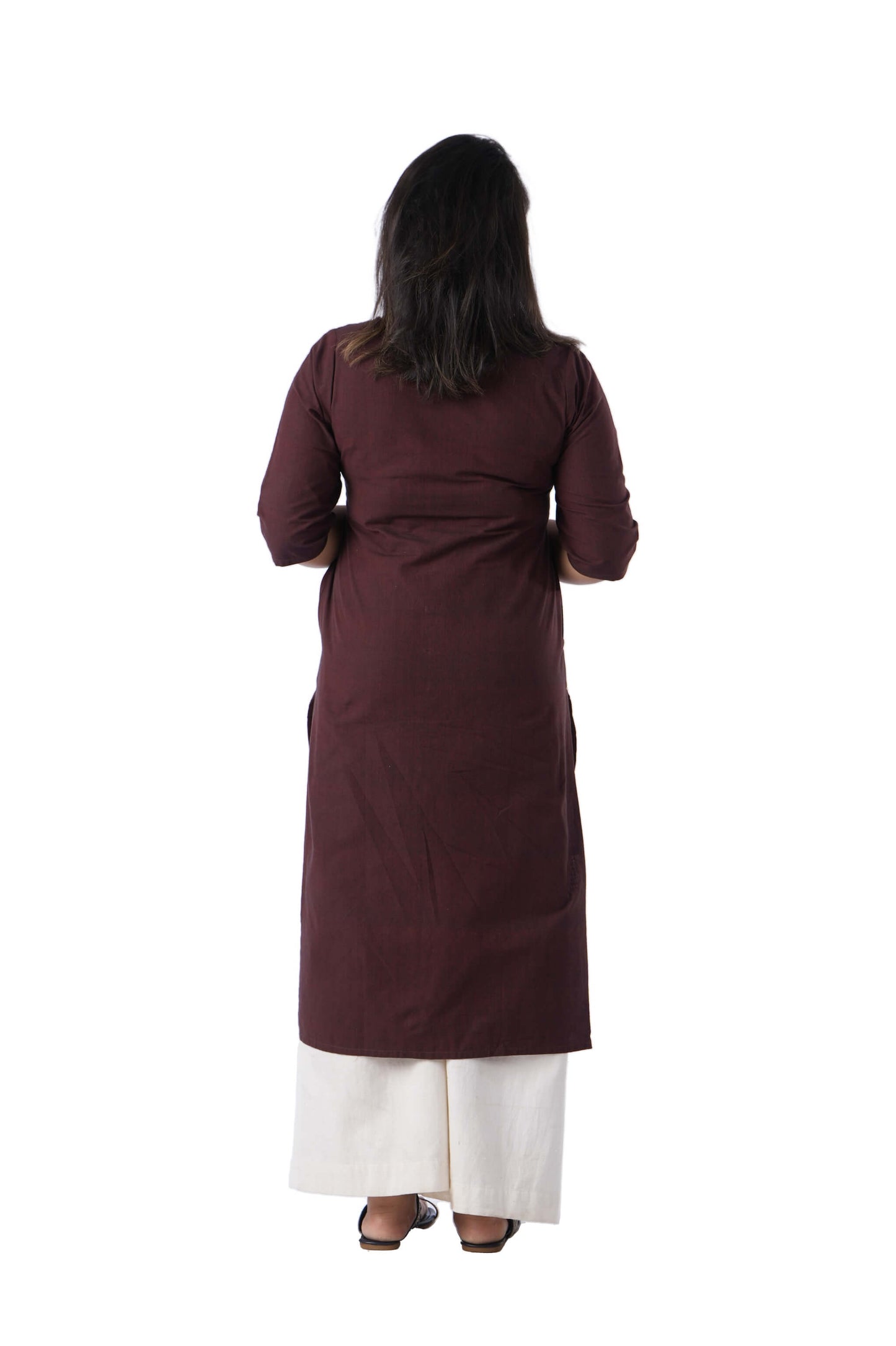 Yoke Kurta with cross Embroidery