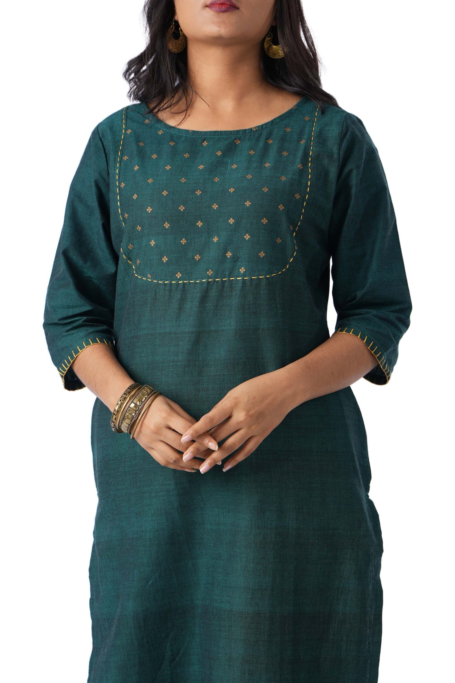 Printed Yoke Kurta