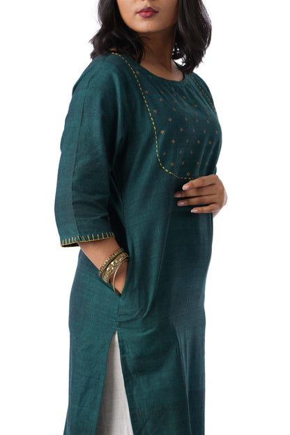 Printed Yoke Kurta