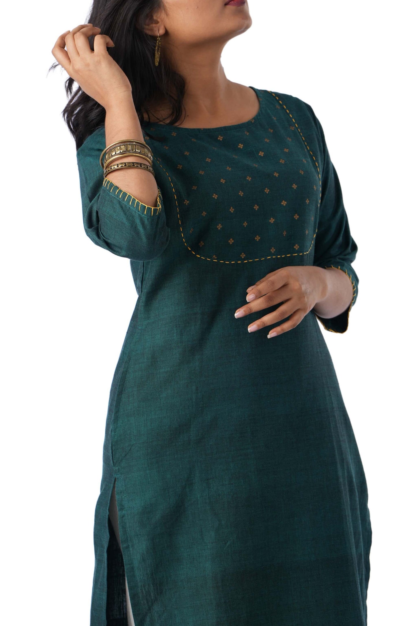 Printed Yoke Kurta