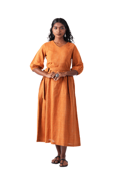 Embroidered Kurtha With Waist Belt
