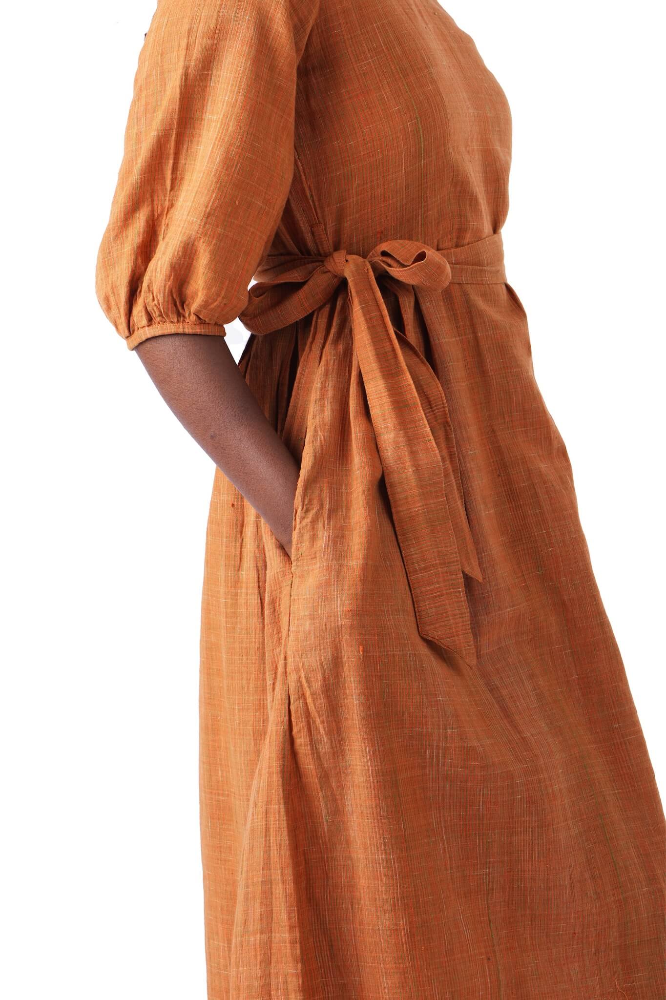Embroidered Kurtha With Waist Belt