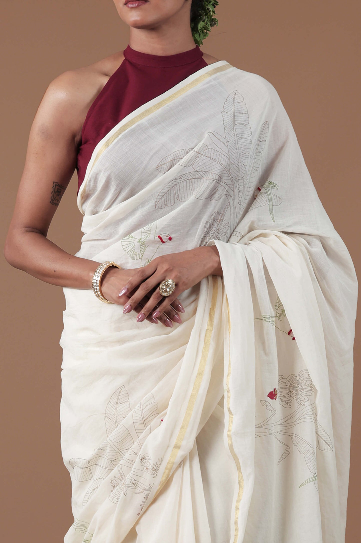 Ponkathali saree